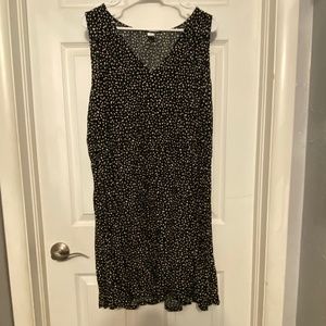 Old navy sleevelsss blue leopard print dress
